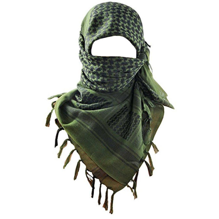 Military Tactical 100% Cotton Olive Scarf Wrap