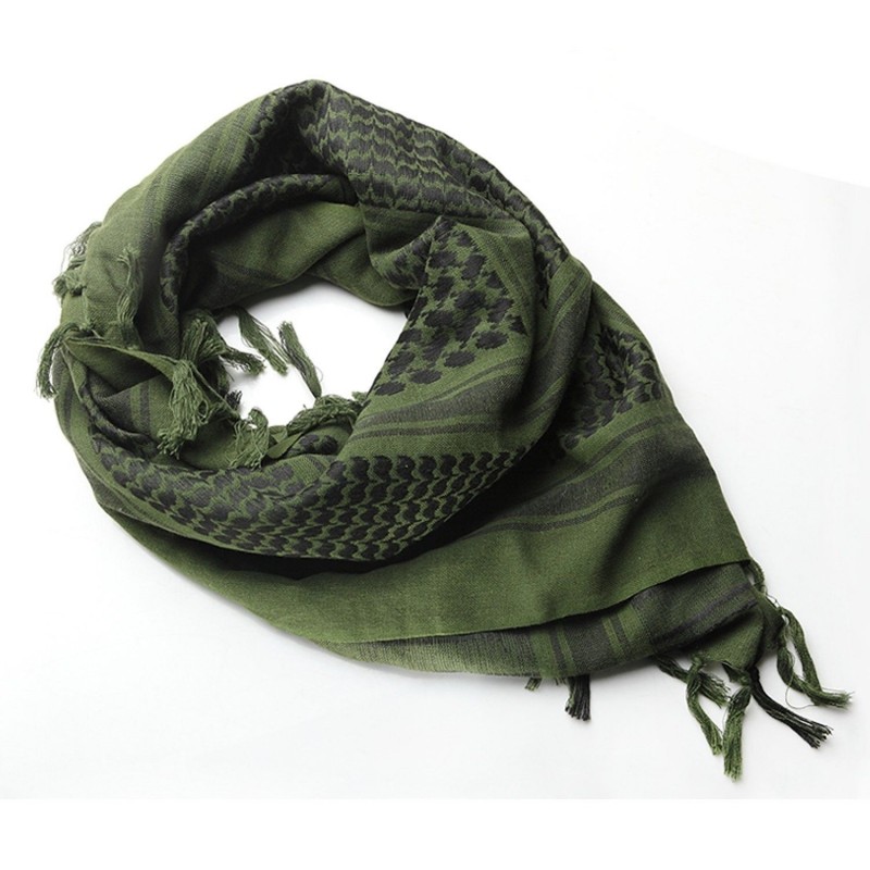 Military Tactical 100% Cotton Olive Scarf Wrap
